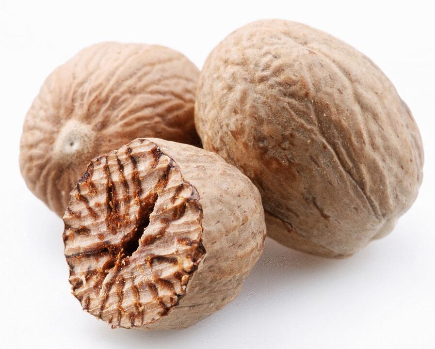 La noce moscata è un potente stimolante che aumenta perfettamente la potenza maschile.