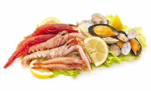 frutti di mare per aumentare la potenza